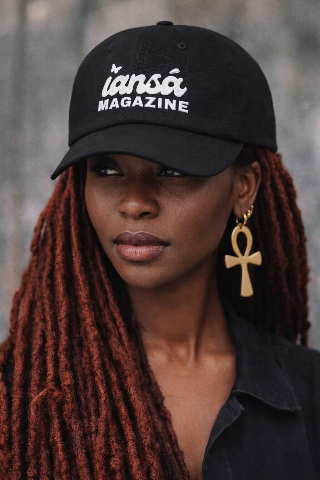 Iansá Magazine Signature Black Cap