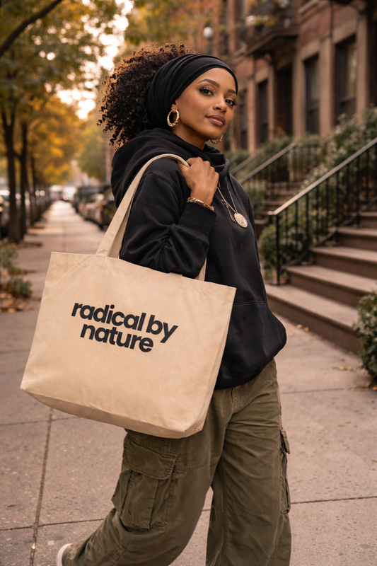 Radical by Nature Large Eco Tote — Butterfly Graphic Reusable Market Bag